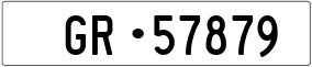 Trailer License Plate